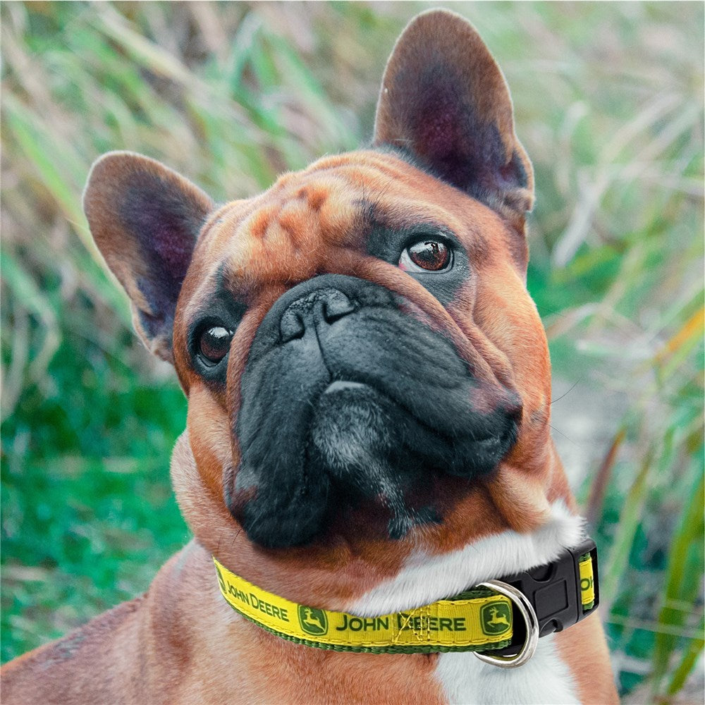 John Deere Pets Heavy-Duty Nylon Satin Dog Neck Collar