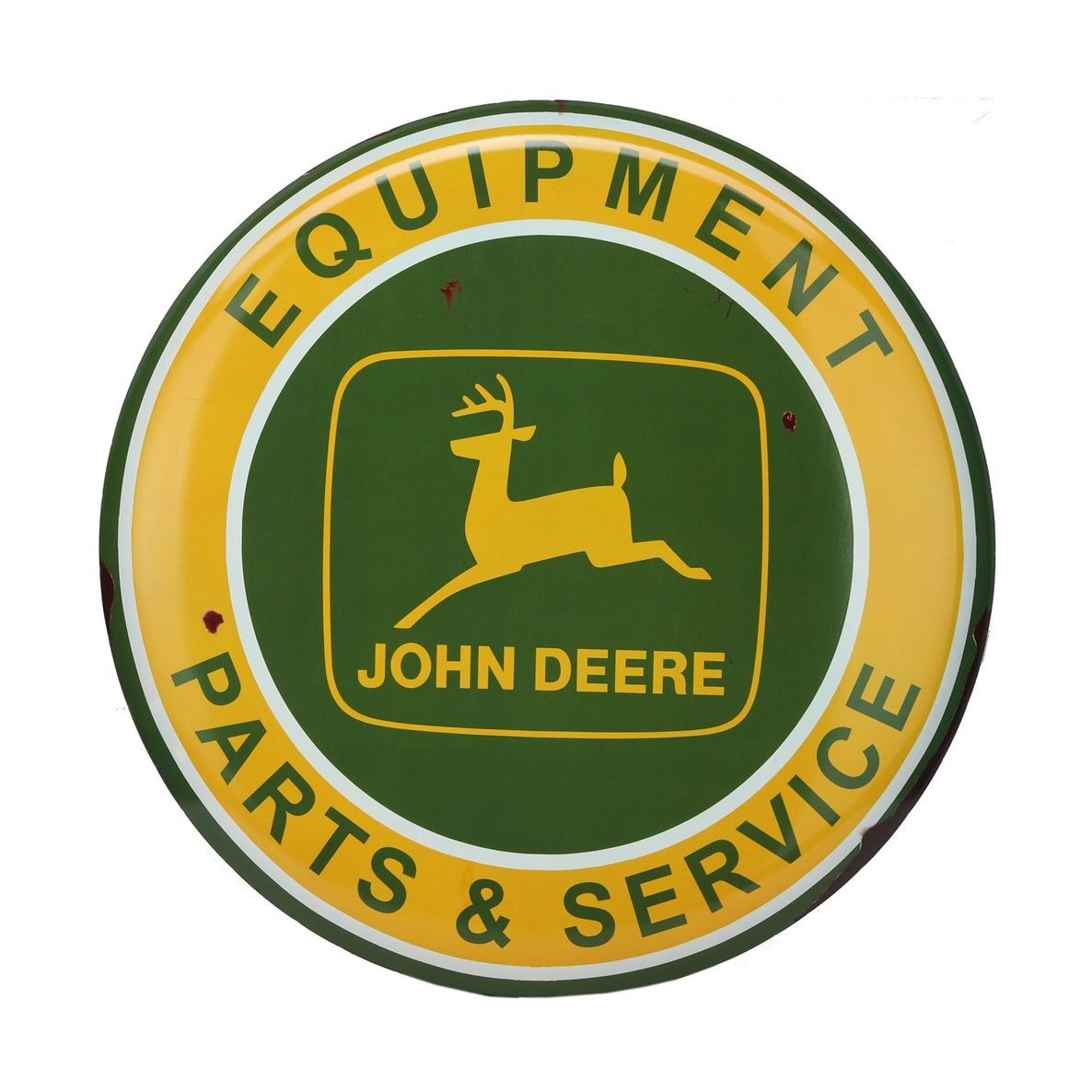 John Deere Parts & Service 61cm Embossed Metal Sign