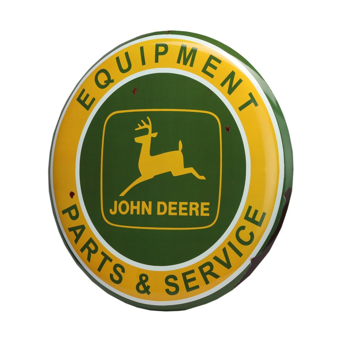 John Deere Parts & Service 61cm Embossed Metal Sign