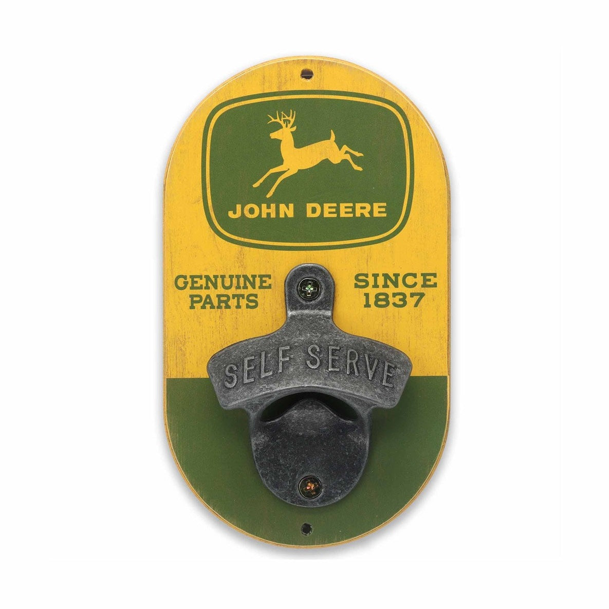 John Deere Wooden Wall-mounted Bottle Opener