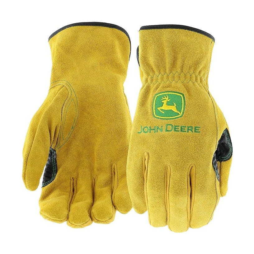 John Deere Split Cowhide Leather Drivers Gloves - RDO Equipment