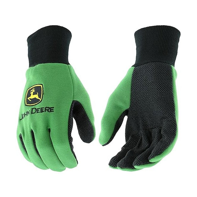 John Deere Light Duty Green Cotton Work Gloves - RDO Equipment