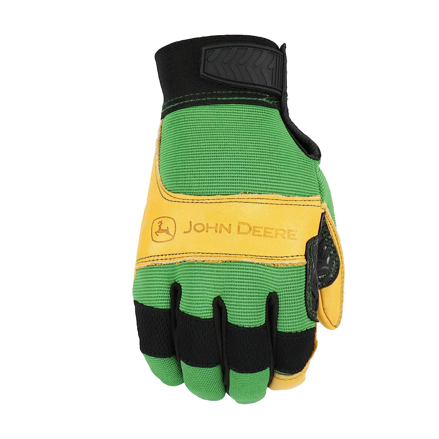 John Deere Grain Cowhide Leather Work Gloves - RDO Equipment