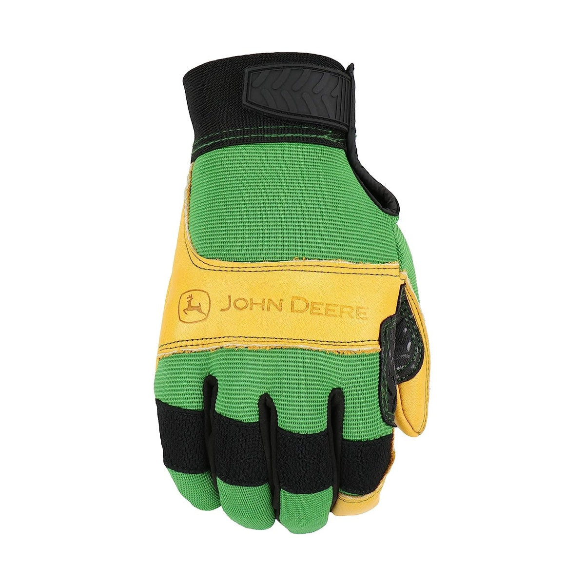 John Deere Grain Cowhide Leather Work Gloves - RDO Equipment