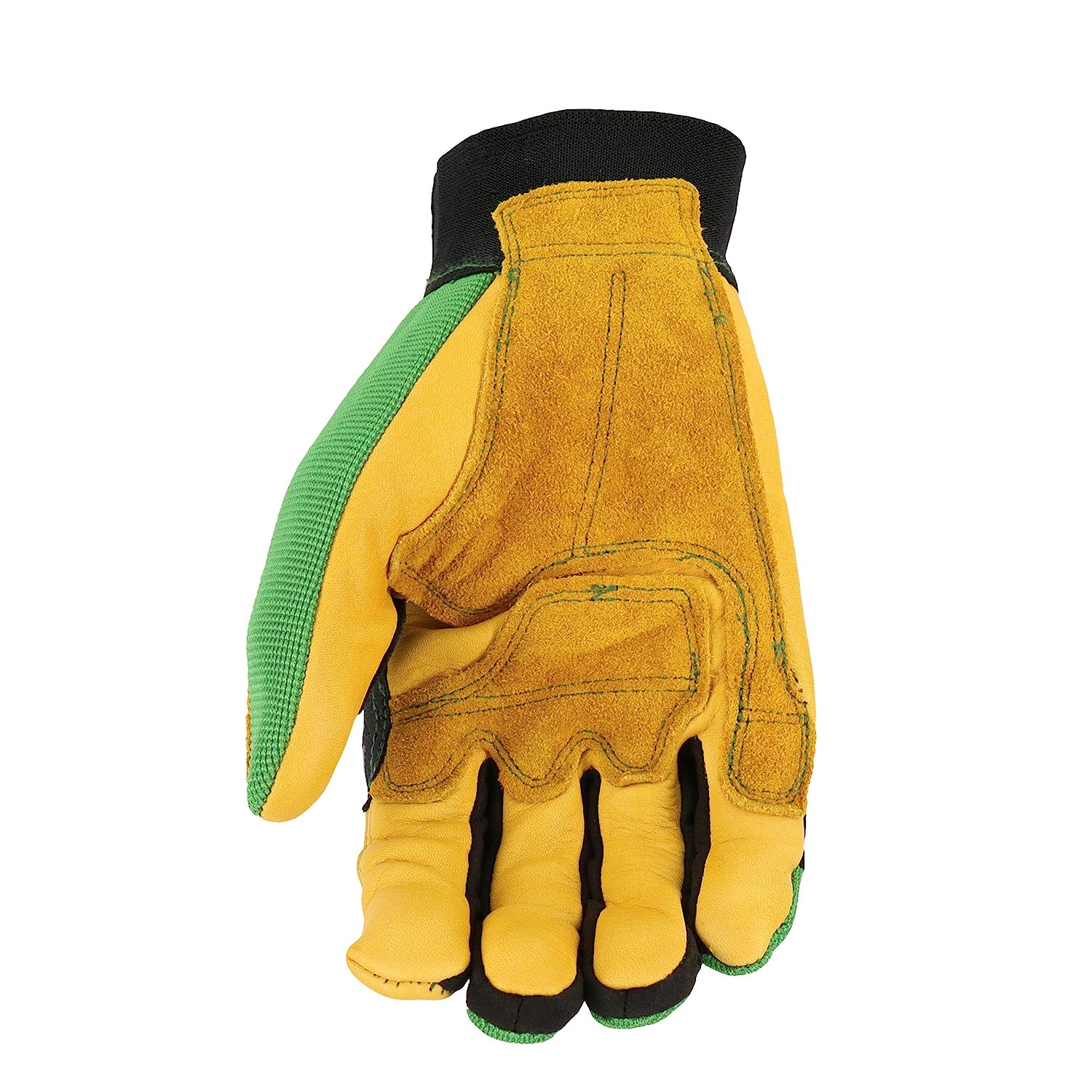 John Deere Grain Cowhide Leather Work Gloves - RDO Equipment