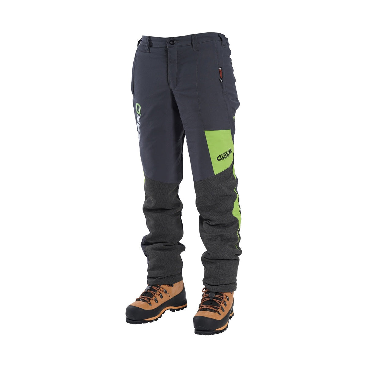 Clogger Zero Gen2 Light and Cool Men's Chainsaw Protective Pants - Grey/Green - RDO Equipment