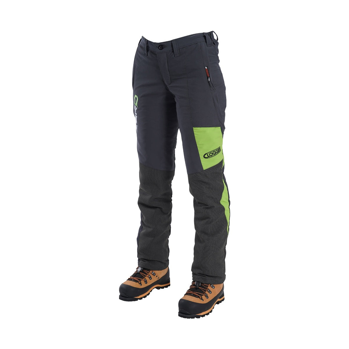 Clogger Zero Gen2 Light and Cool Women's Chainsaw Protective Pants - Grey/Green - RDO Equipment