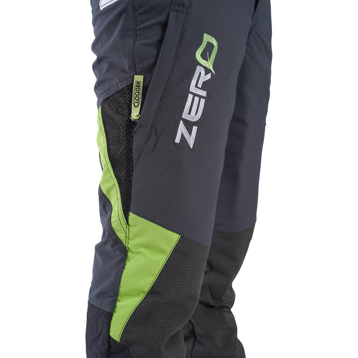 Clogger Zero Gen2 Light and Cool Men's Chainsaw Protective Pants - Grey/Green - RDO Equipment