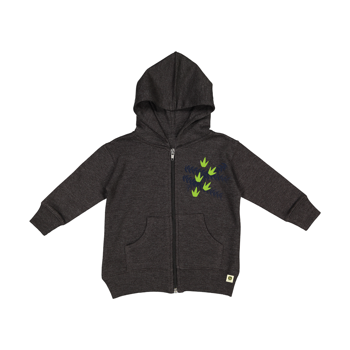 John Deere Toddler T-rex On A Tractor Zip Hoodie - RDO Equipment