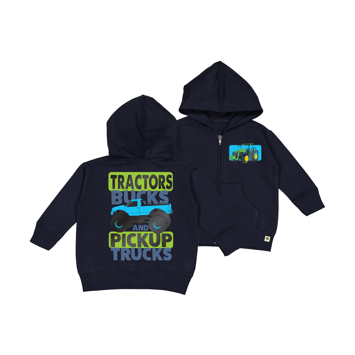 John Deere Toddler Tractors & Trucks Zip Hoodie - RDO Equipment