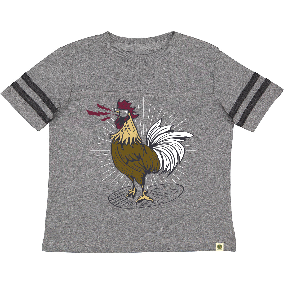 John Deere Toddler Grey Rooster Tee - RDO Equipment