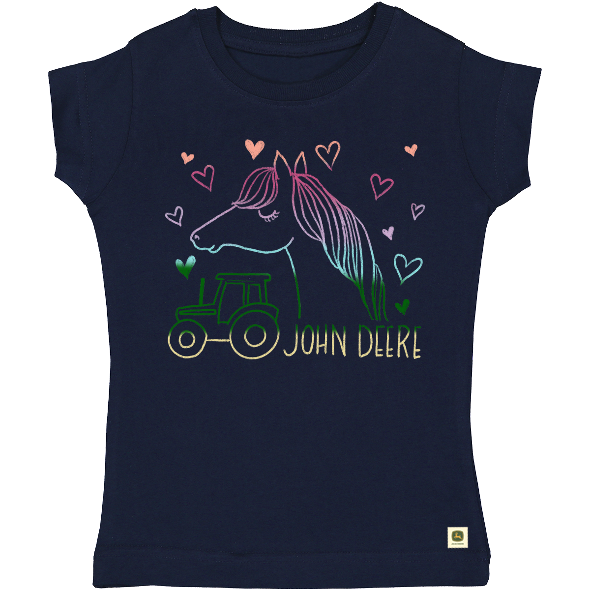 John Deere Youth Ombre Horse & Tractor Tee - RDO Equipment
