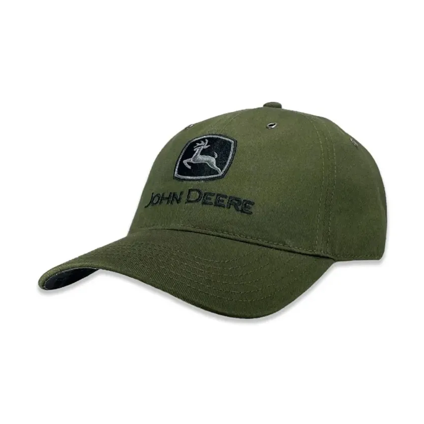 John Deere Men's Olive Twill Baseball Cap