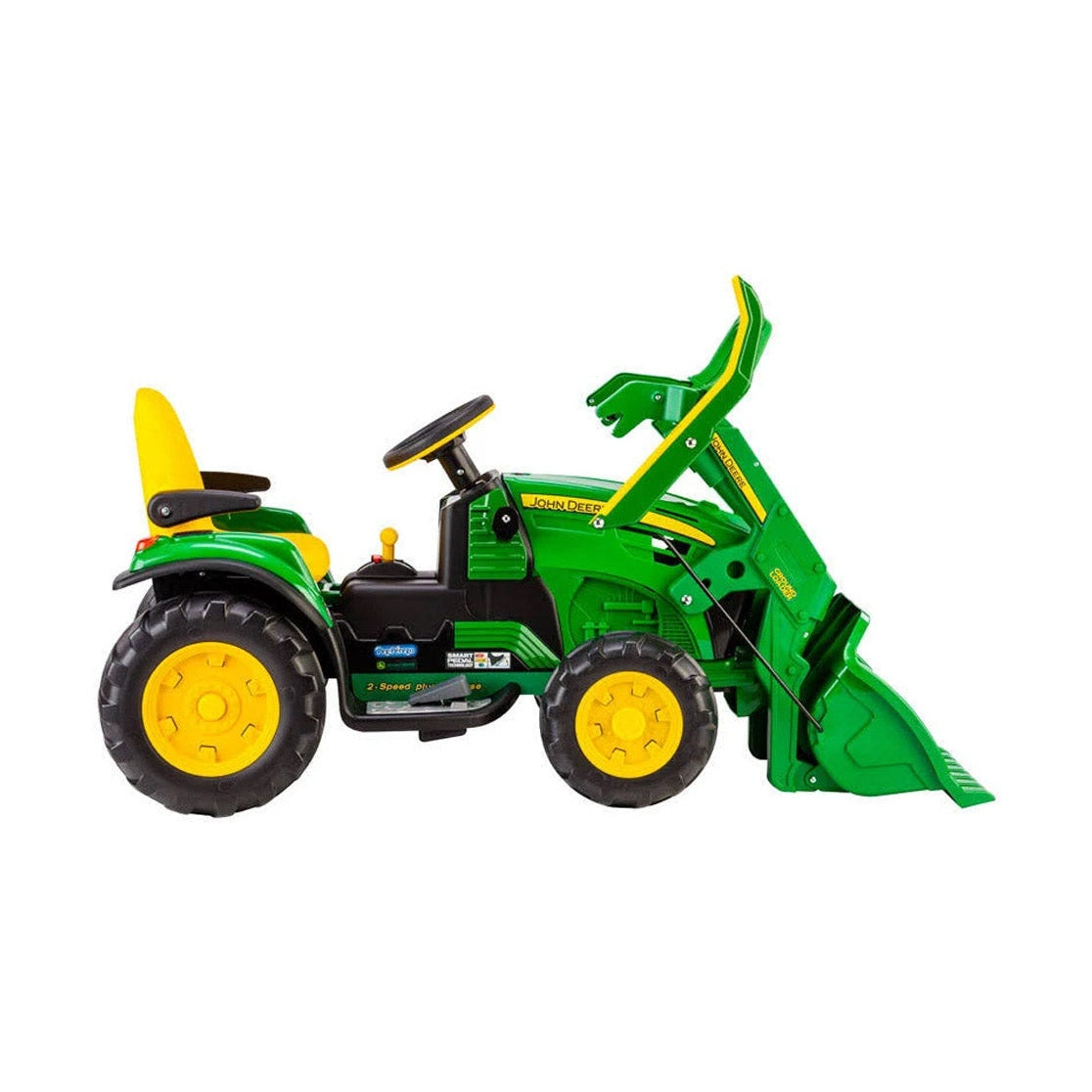 John Deere 12V Ride-On Ground Loader Tractor with Scoop - RDO Equipment