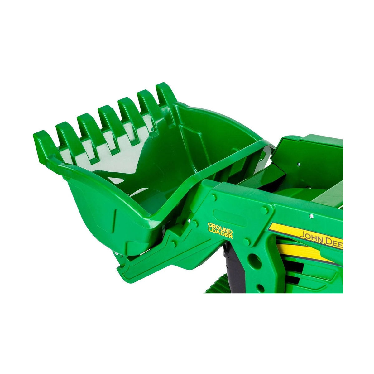 John Deere 12V Ride-On Ground Loader Tractor with Scoop - RDO Equipment