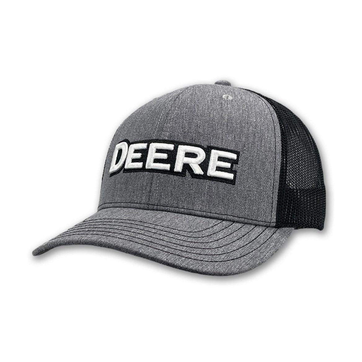 John Deere Men's Embossed DEERE Charcoal Trucker Cap