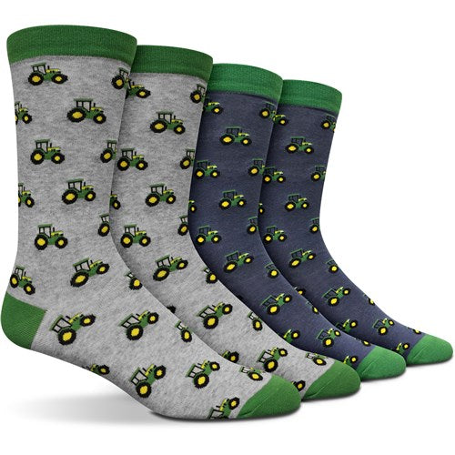 John Deere Tractor Row Crew Socks
