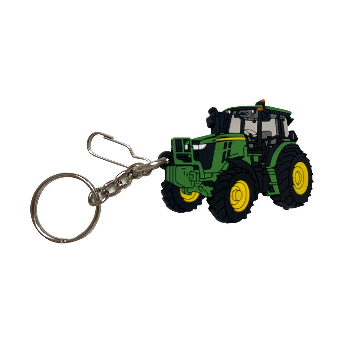 JOHN DEERE TRACTOR LOGO CHROMEN ZWAAR METALEN SLEUTELHANGER | American Sale Shop JOHN DEERE TRACTOR LOGO CHROMEN ZWAAR METALEN SLEUTELHANGER | American Sale Shop