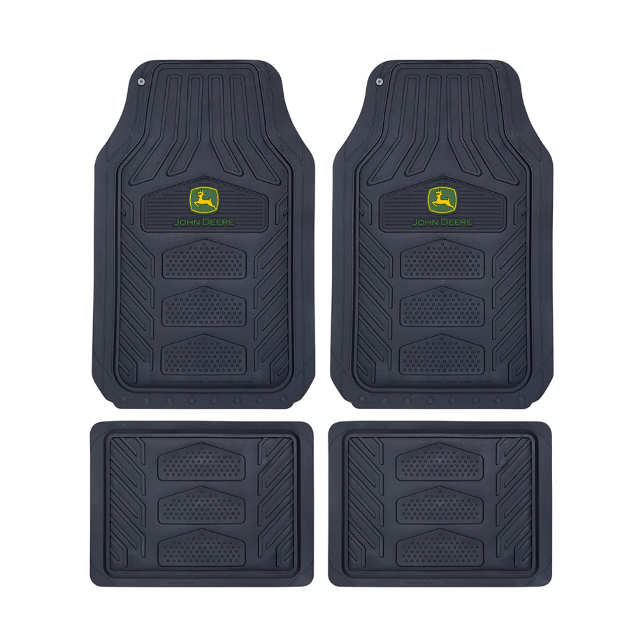 John Deere Weather-Pro Rubber Car Floor Mats (Set of 4)