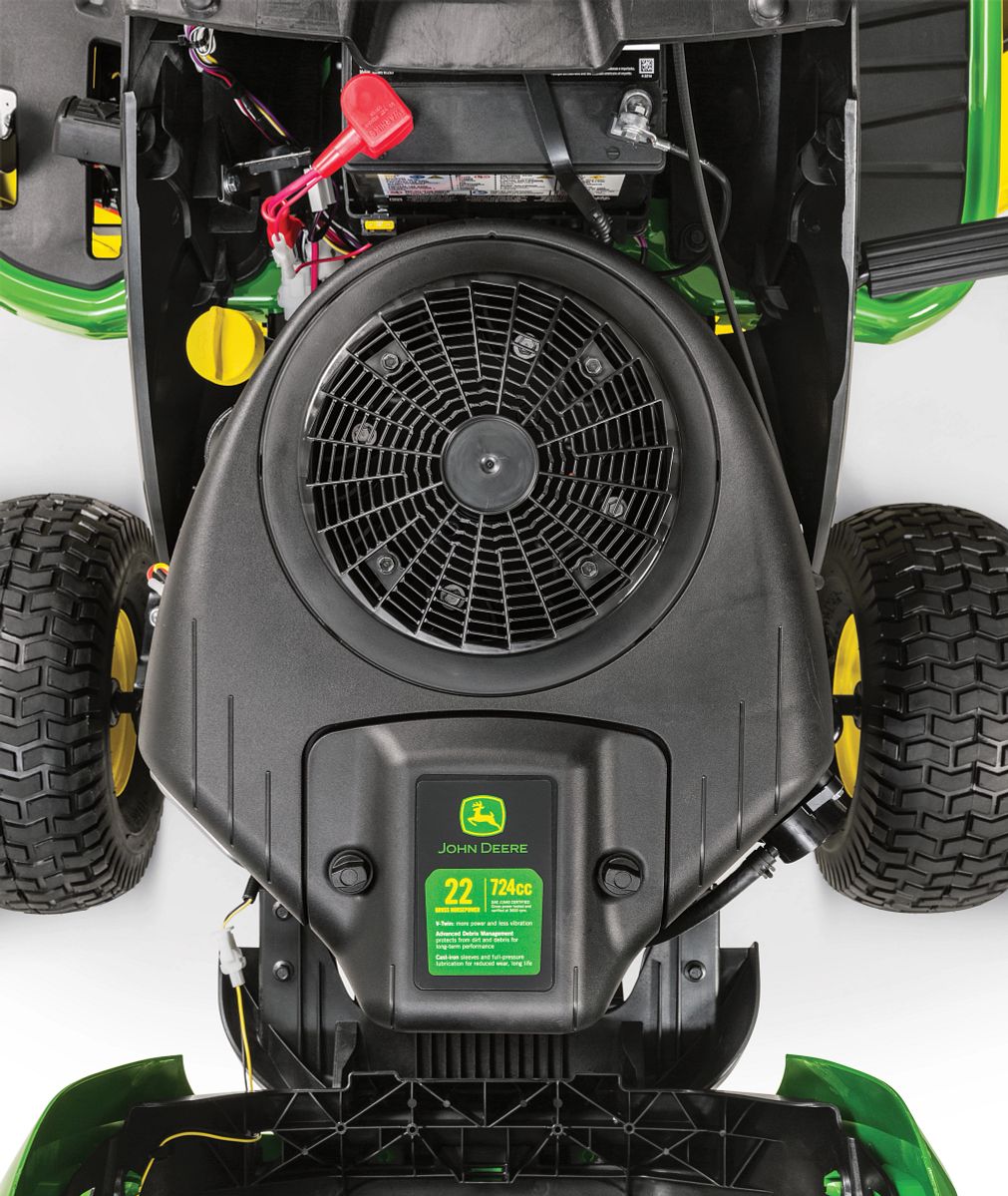 John Deere S140 22HP 48" Ride-on Mower