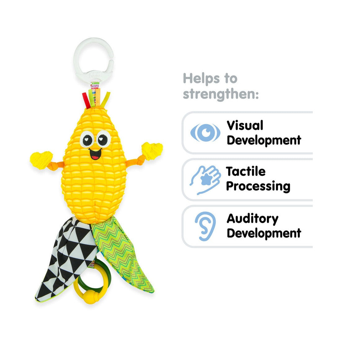 John Deere Lamaze Corn E Cobb Clip & Go Toy - RDO Equipment