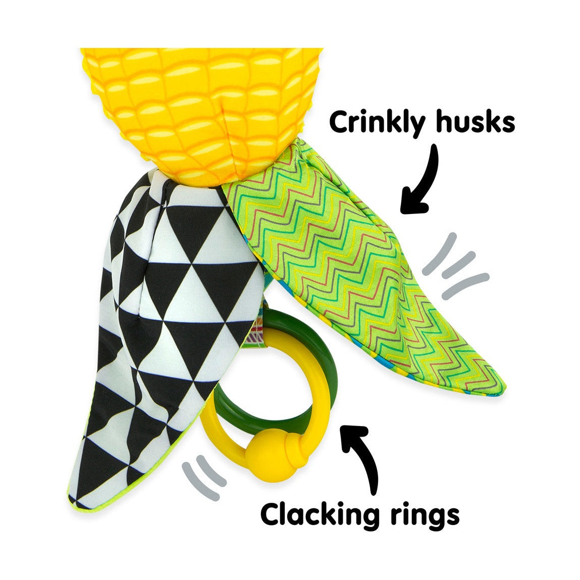 John Deere Lamaze Corn E Cobb Clip & Go Toy - RDO Equipment