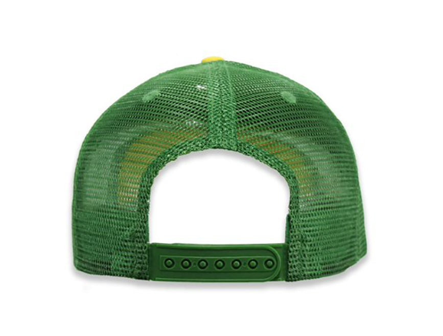 John Deere Men's Green & Yellow Vintage Trademark Patch Trucker Cap