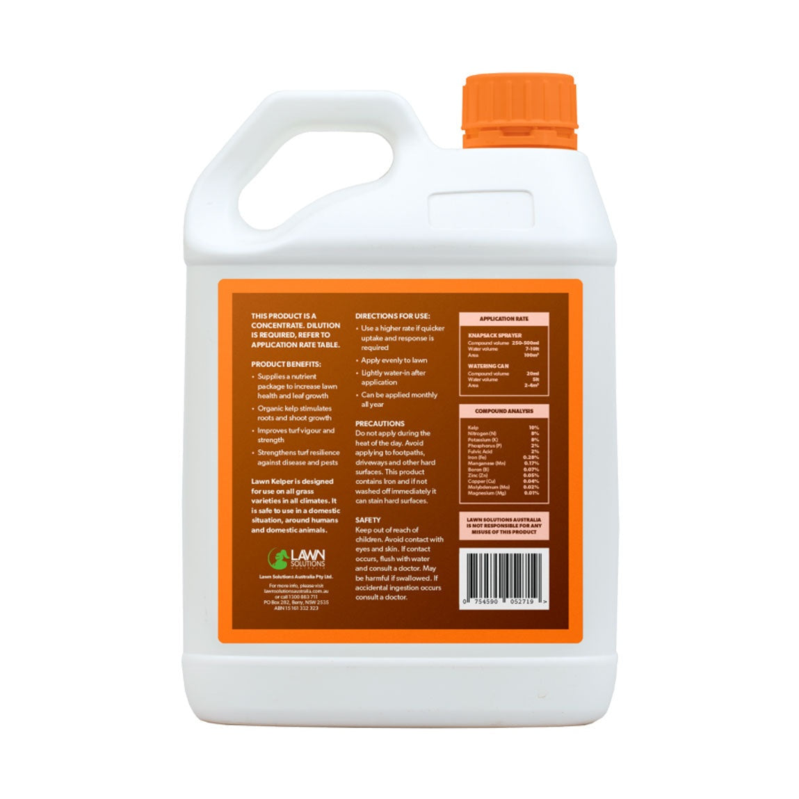 Lawn Solutions Australia Lawn Kelper 2.5L Concentrate Tonic
