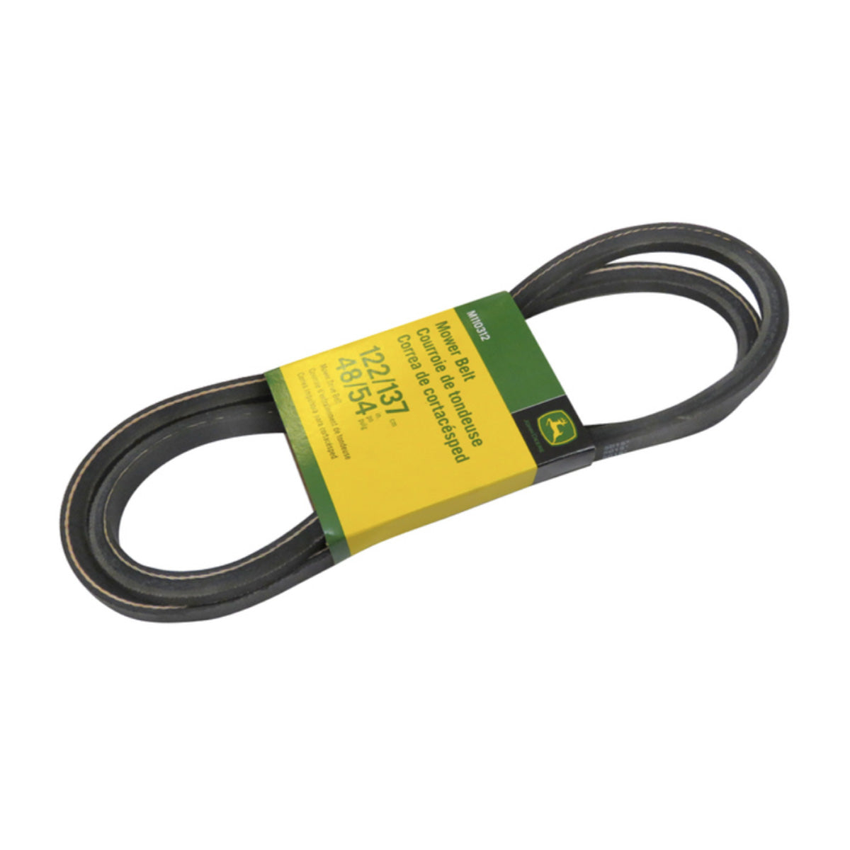 John Deere Mower Deck Drive Belt for LX, GT, 100 Series with 48" or 54" Deck - M110312