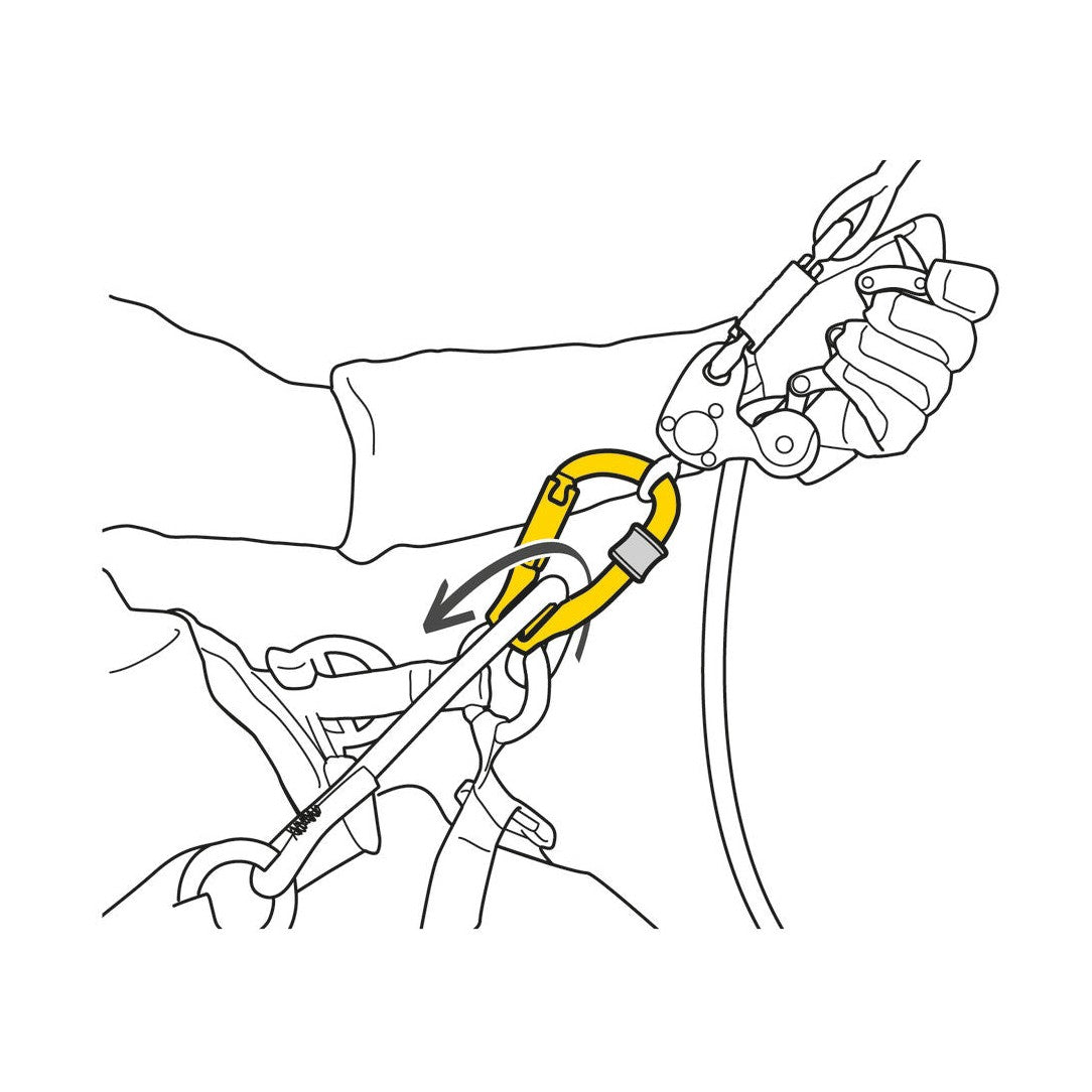 Petzl Rollclip Z Tri-Act Pulley Carabiner