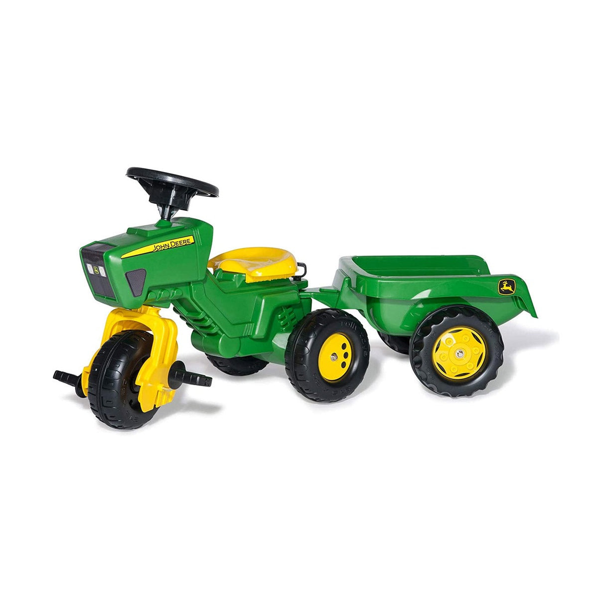 John Deere Rolly Kid Ride-On Pedal Trike with Trailer - RDO Equipment