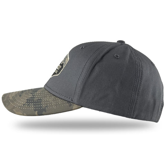 Vermeer Men's Low Profile Charcoal & Camo Baseball Cap