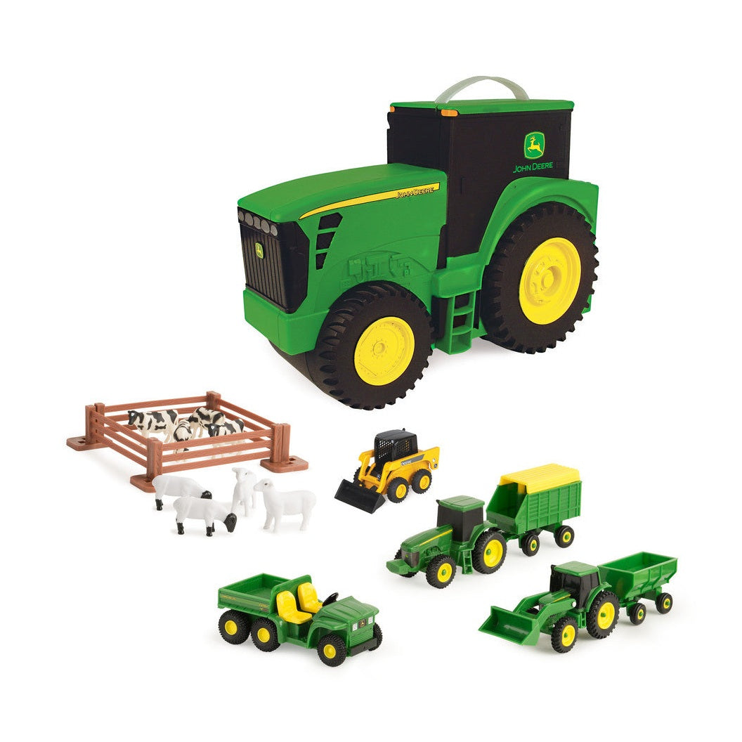 John Deere Vehicle Toy Set with Tractor Carry Case - RDO Equipment