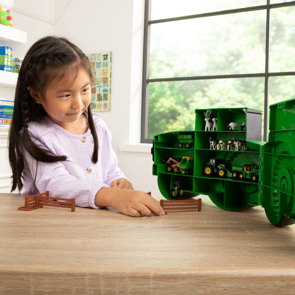 John Deere Vehicle Toy Set with Tractor Carry Case - RDO Equipment