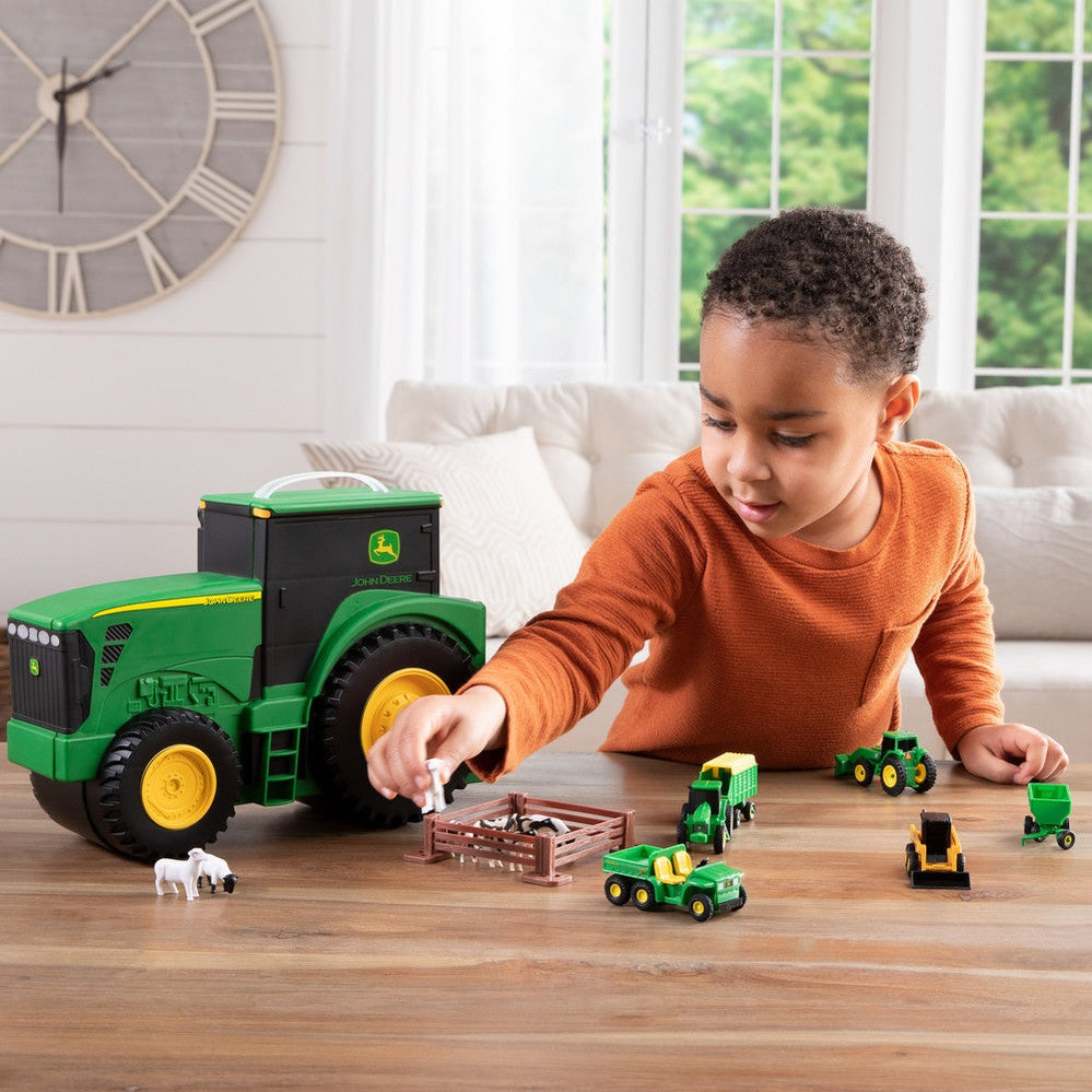 John Deere Vehicle Toy Set with Tractor Carry Case - RDO Equipment
