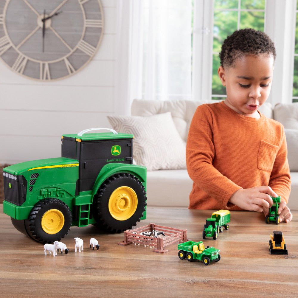 John Deere Vehicle Toy Set with Tractor Carry Case - RDO Equipment