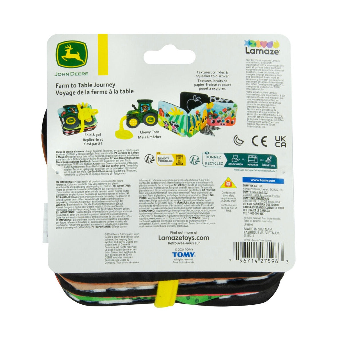 John Deere Lamaze Farm-to-table Journey Soft Book Toy - RDO Equipment