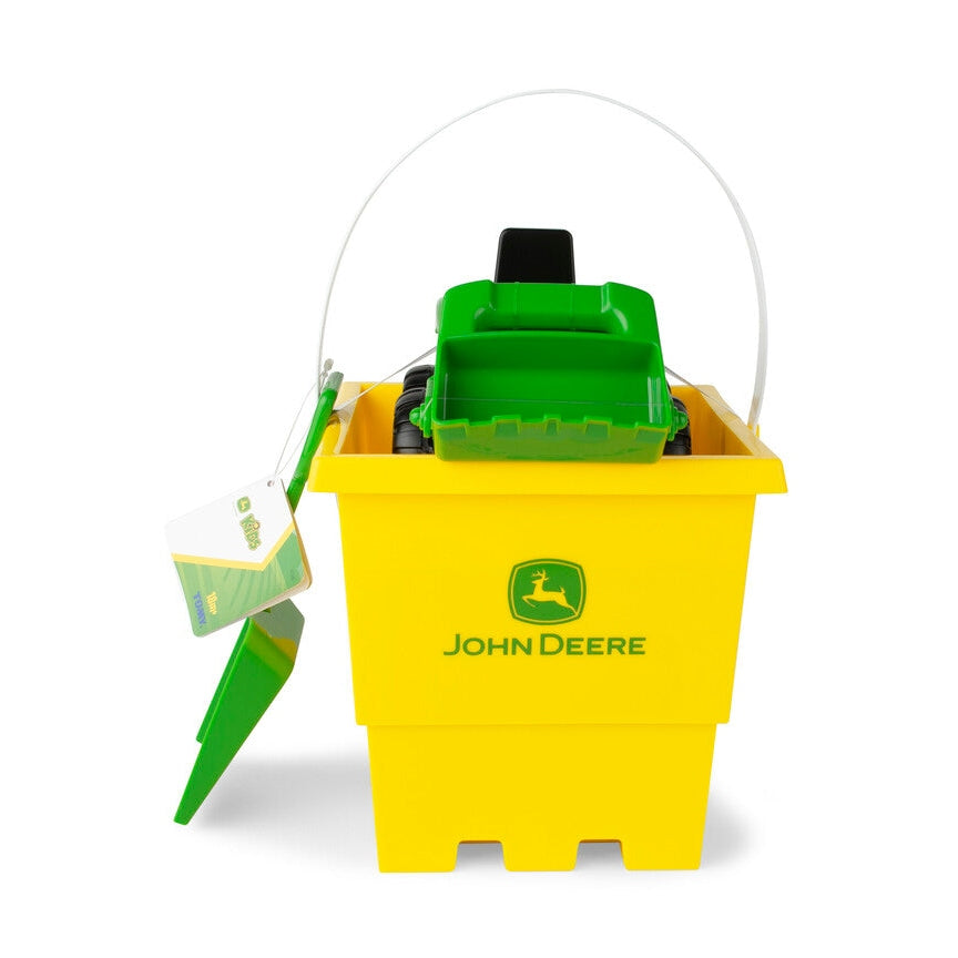 John Deere 15cm Tractor, Bucket and Spade Sand Pit Set - RDO Equipment