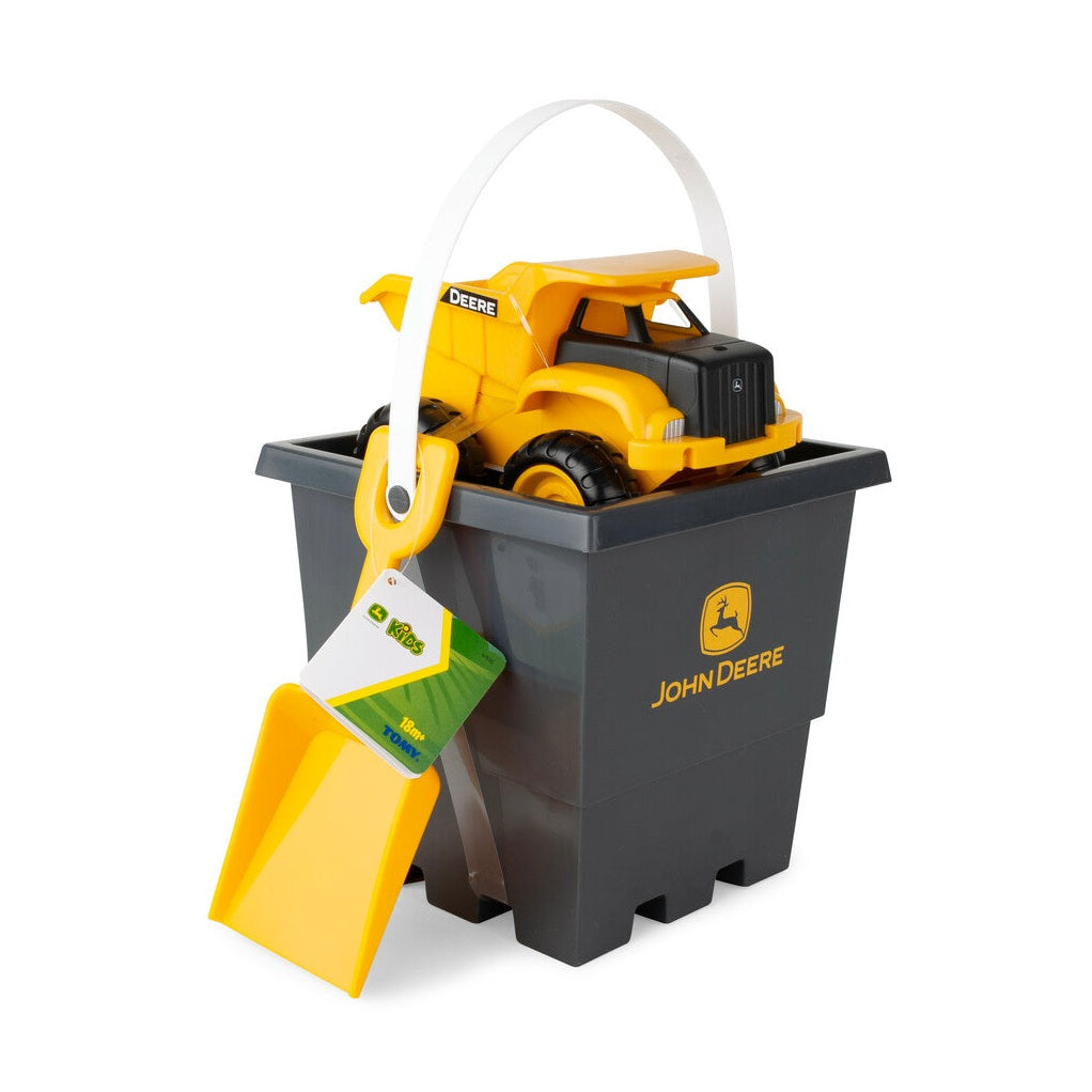 John Deere 15cm Dump Truck, Bucket and Spade Sand Pit Set - RDO Equipment