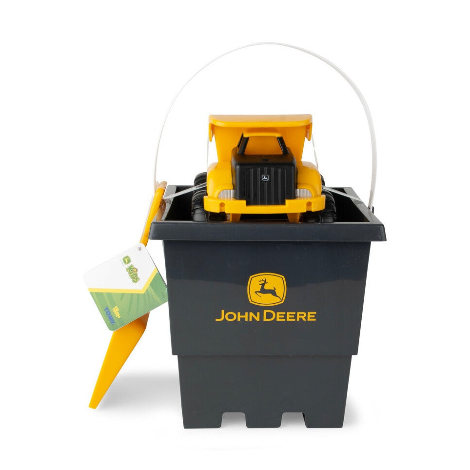 John Deere 15cm Dump Truck, Bucket and Spade Sand Pit Set - RDO Equipment
