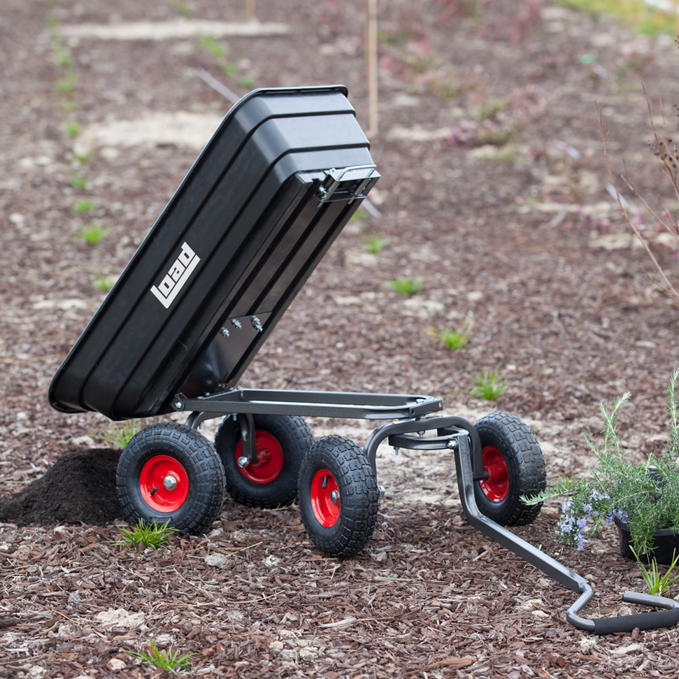 Silvan Load 67L Poly Tipper 4-Wheeled Pull Cart - RDO Equipment