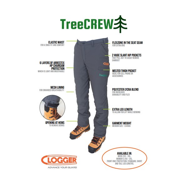 Clogger TreeCREW Women’s Chainsaw Protective Pants - RDO Equipment