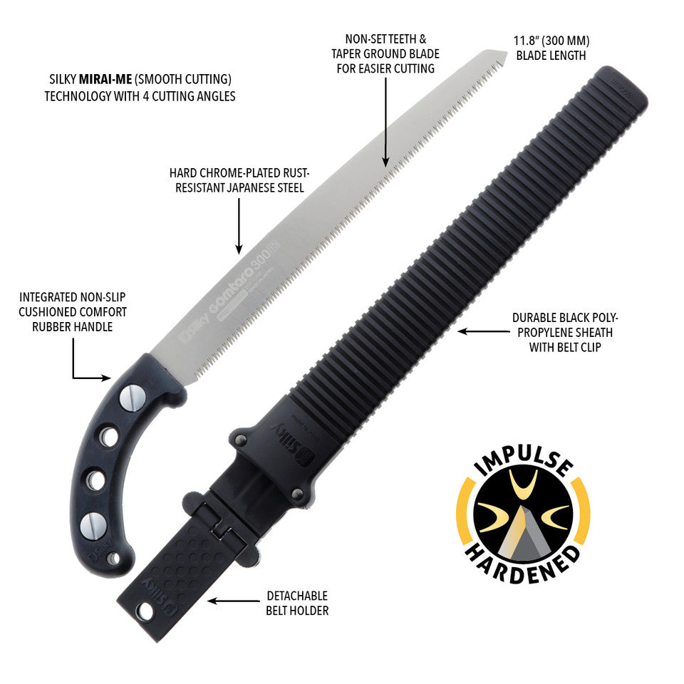 Silky Gomtaro 300mm Fine Tooth Fixed Pruning Saw