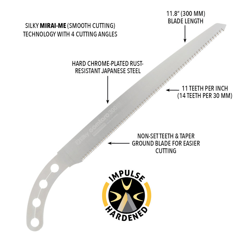 Silky Gomtaro 300mm Fine Tooth Fixed Pruning Saw