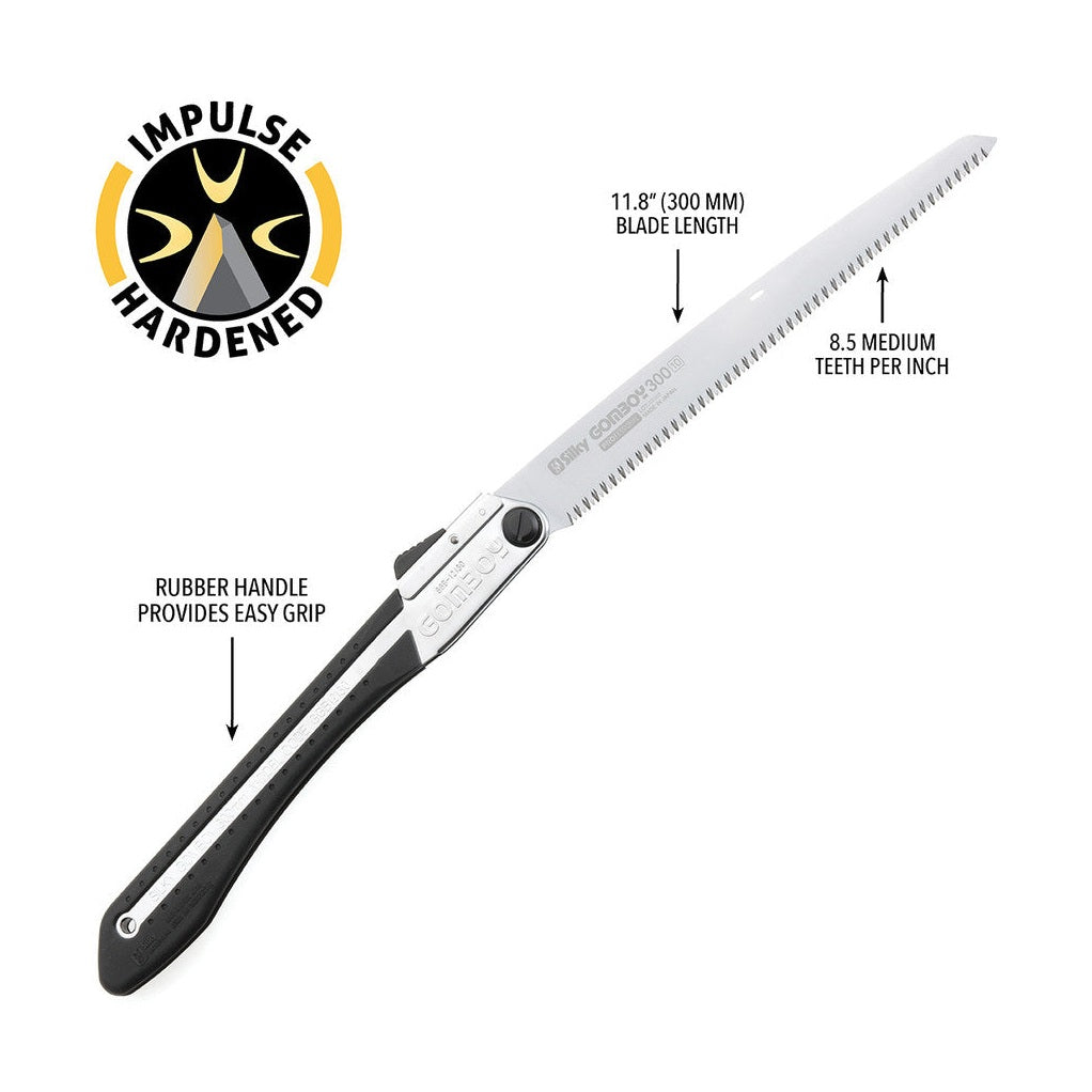 Silky Gomboy 300mm Medium Tooth Folding Pruning Saw - 121-30