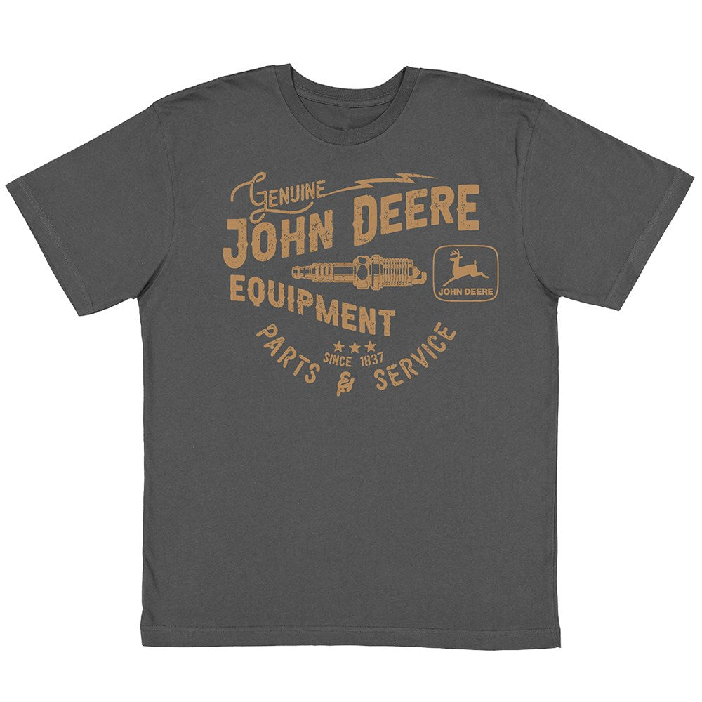 John Deere Men's Genuine Equipment Charcoal Tee