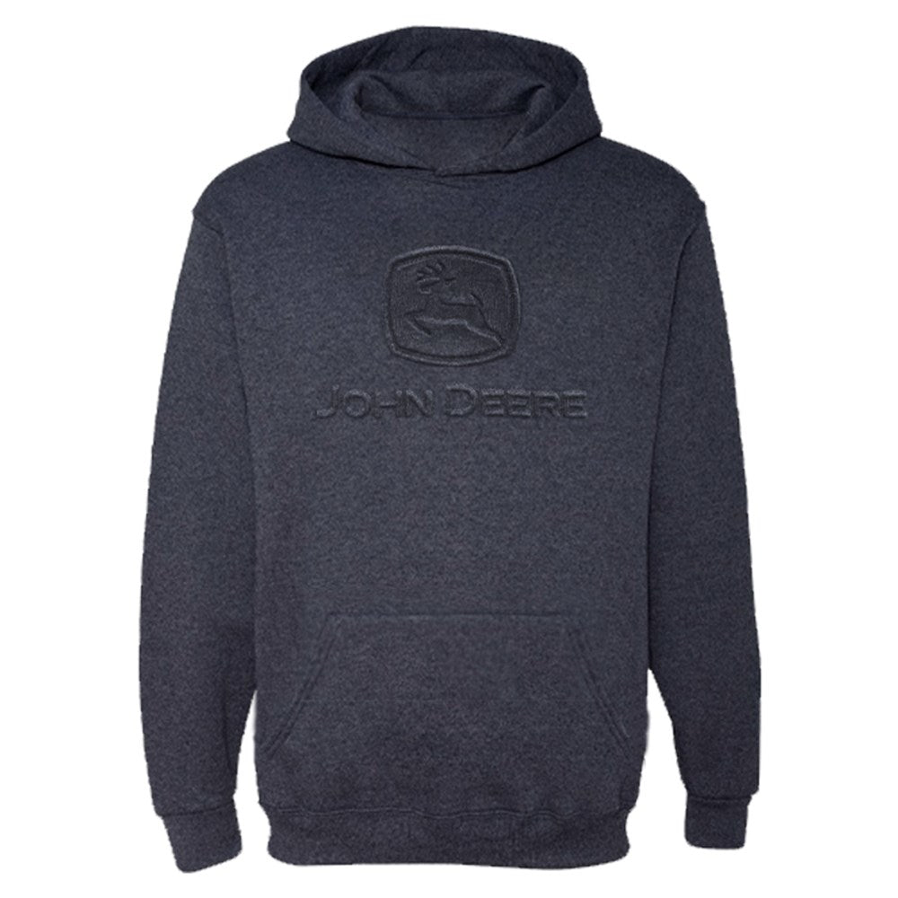 John Deere Men's Navy Embossed Logo Fleece Hoodie