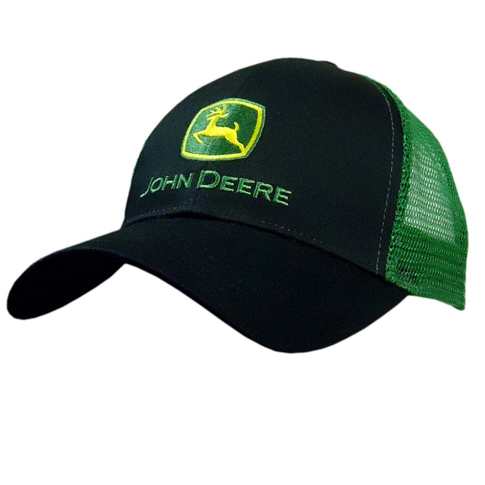 John Deere Black & Green Trucker Cap - RDO Equipment