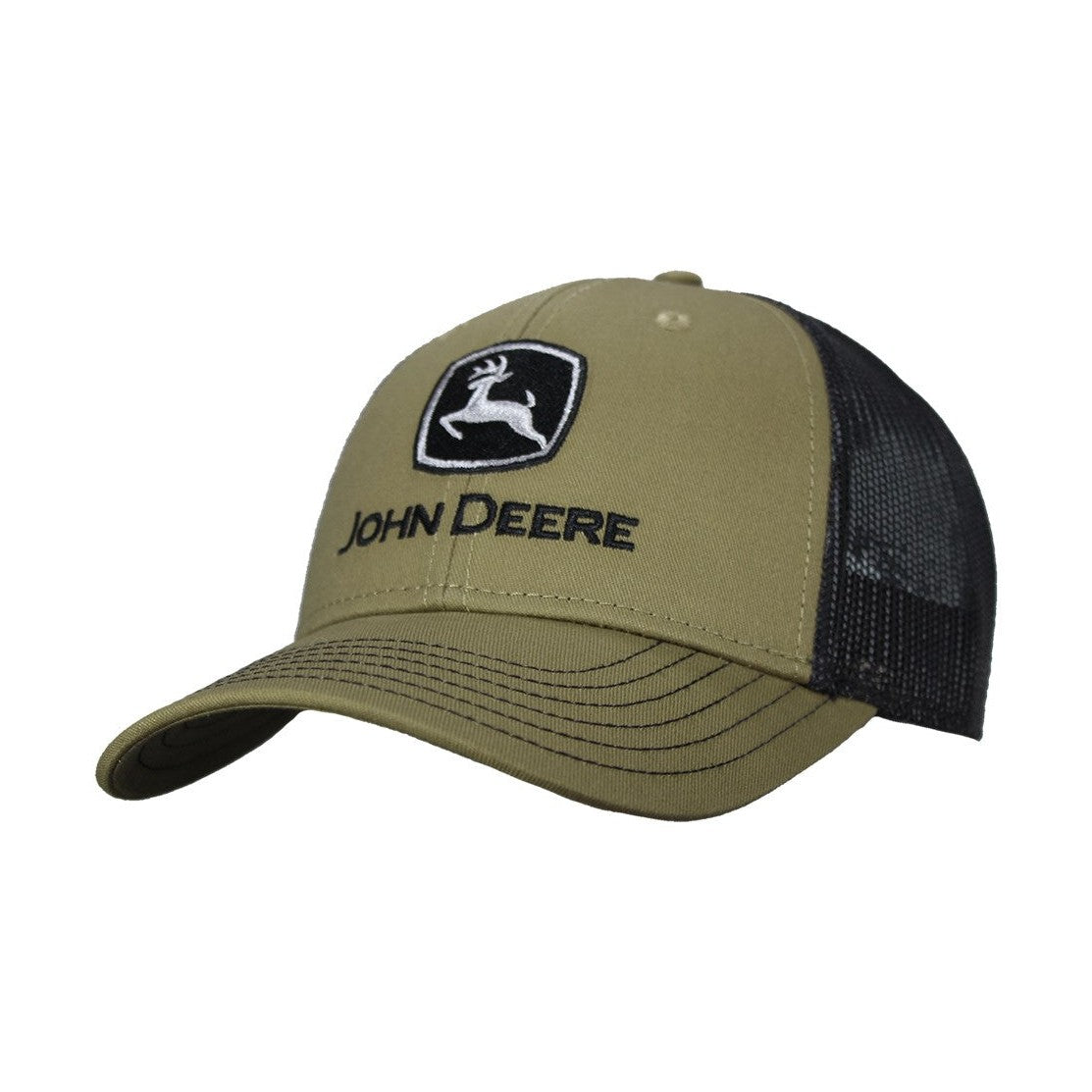 John Deere Olive Twill Trucker Cap - RDO Equipment