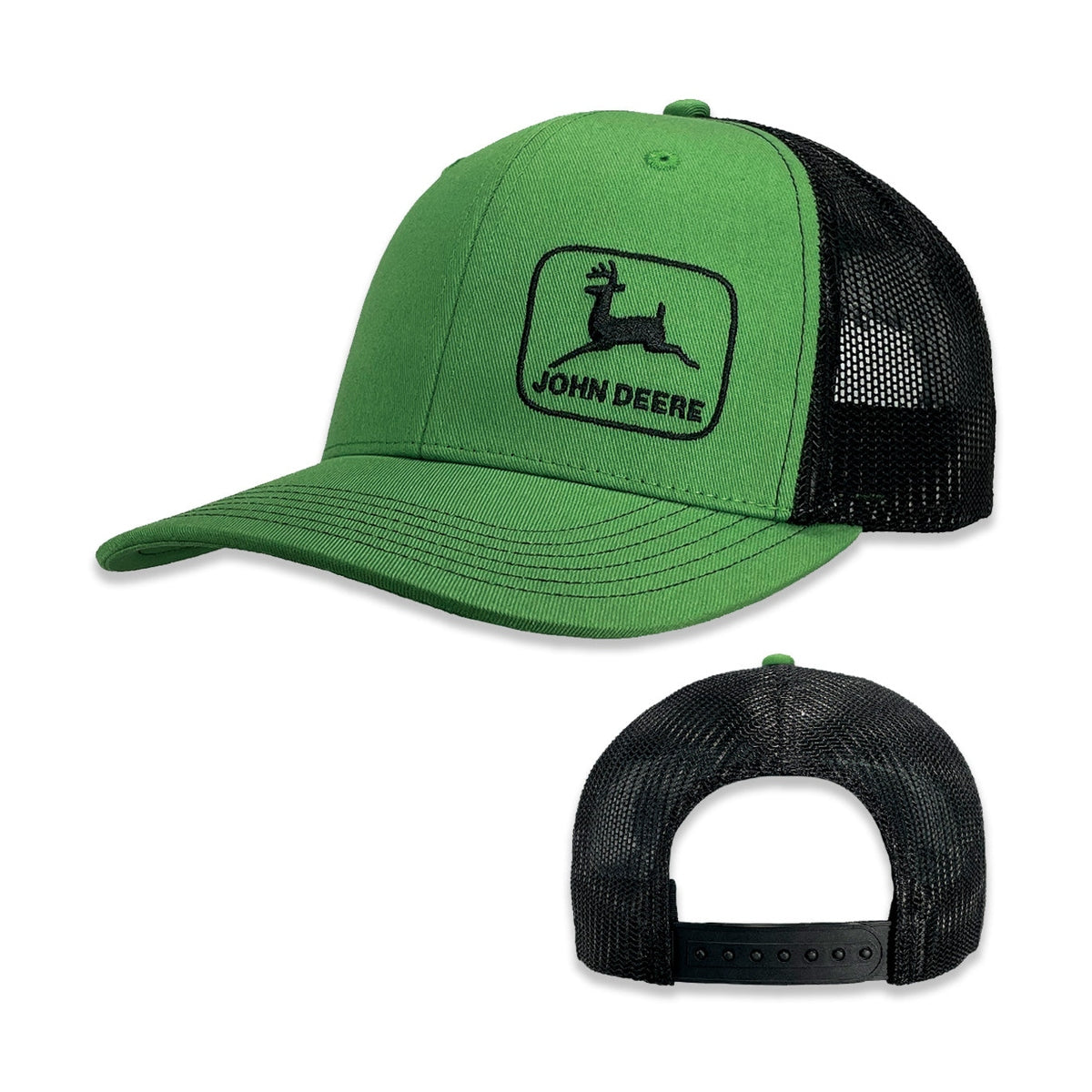 John Deere Caqui Tan Moline 112 Gorra De Malla Blanca Bordada Gorra John Deere